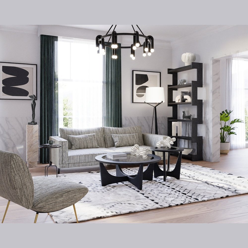 Melt 2 Pendant Lamp - Matt Black