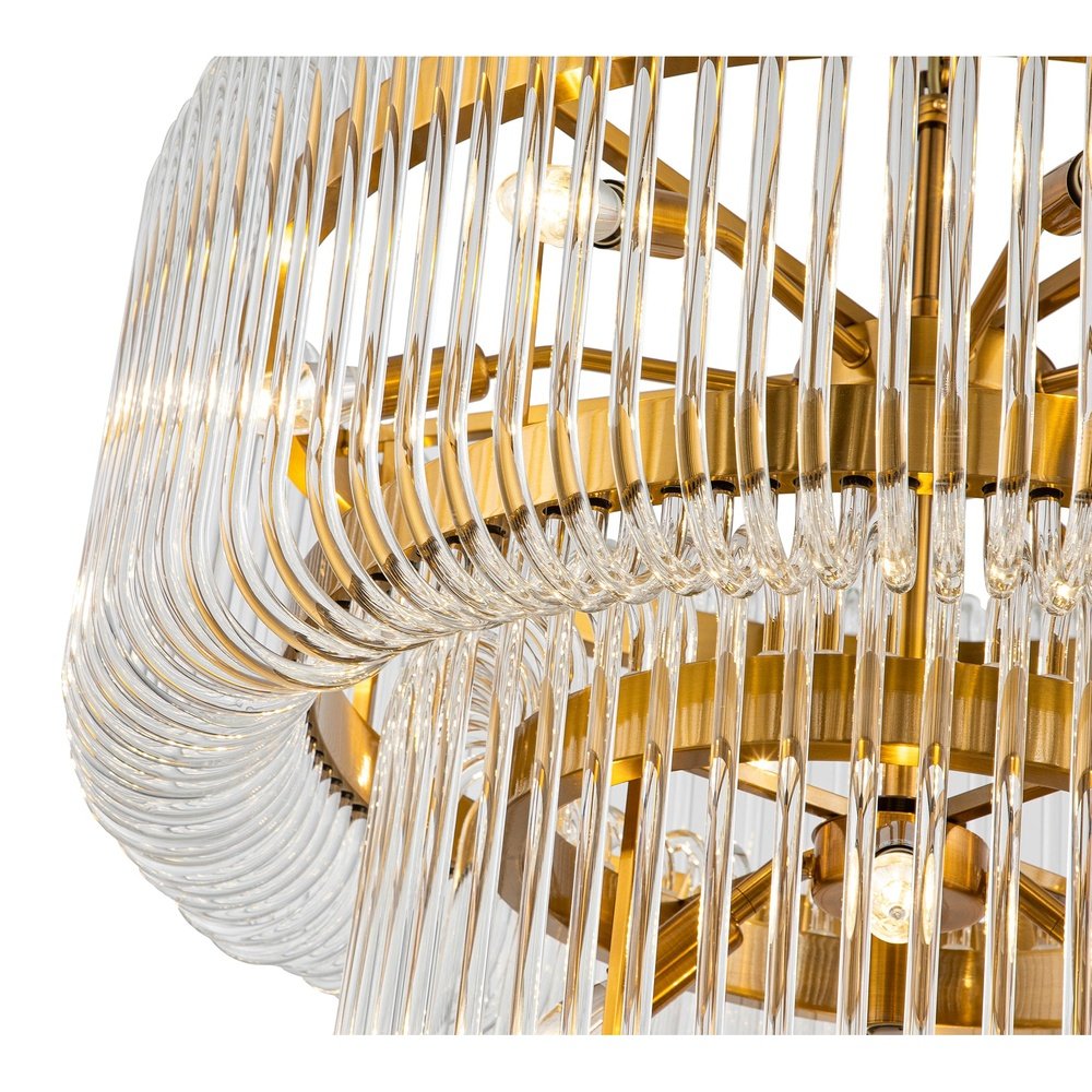 Mist Tall Pendant Lamp - Brushed Brass