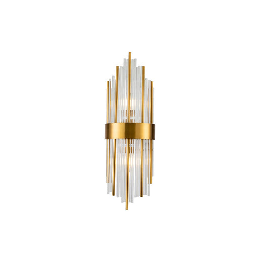 Clarins Wall Lamp - Brass & Clear