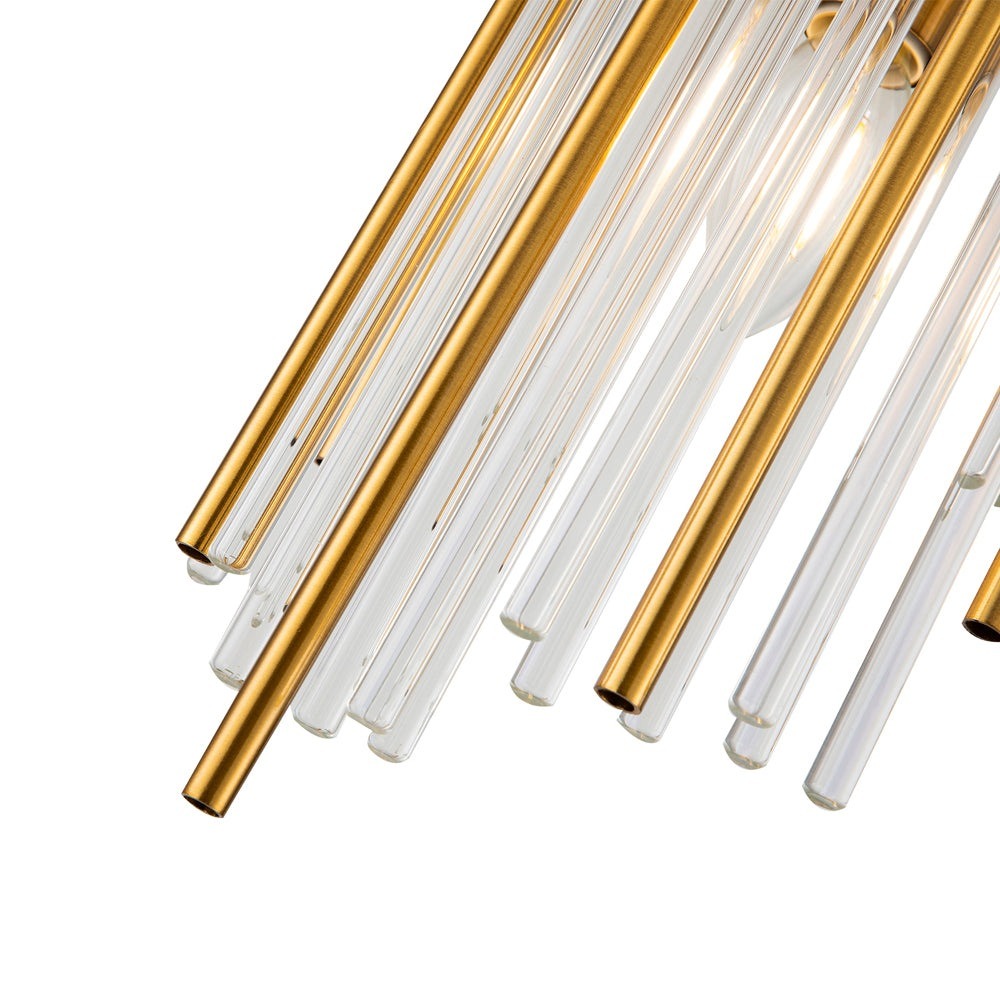 Clarins Wall Lamp - Brass & Clear