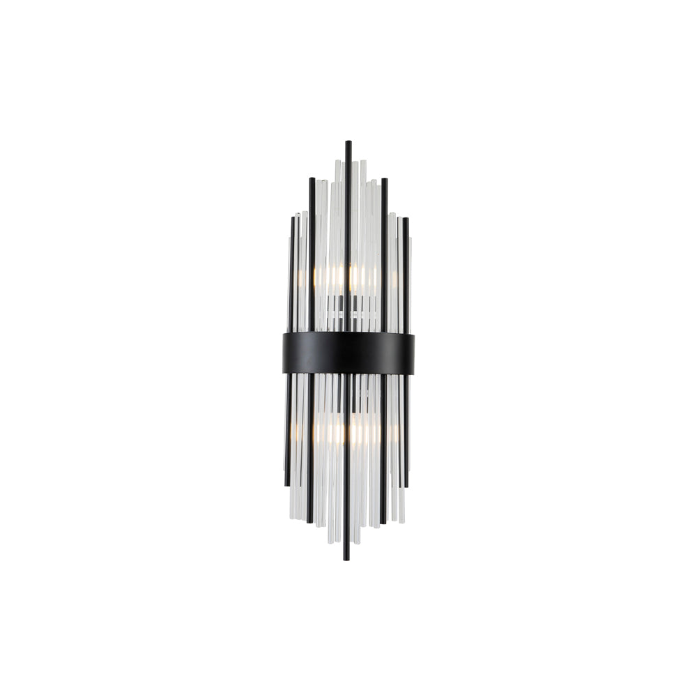 Clarins Wall Lamp - Matt Black & Clear
