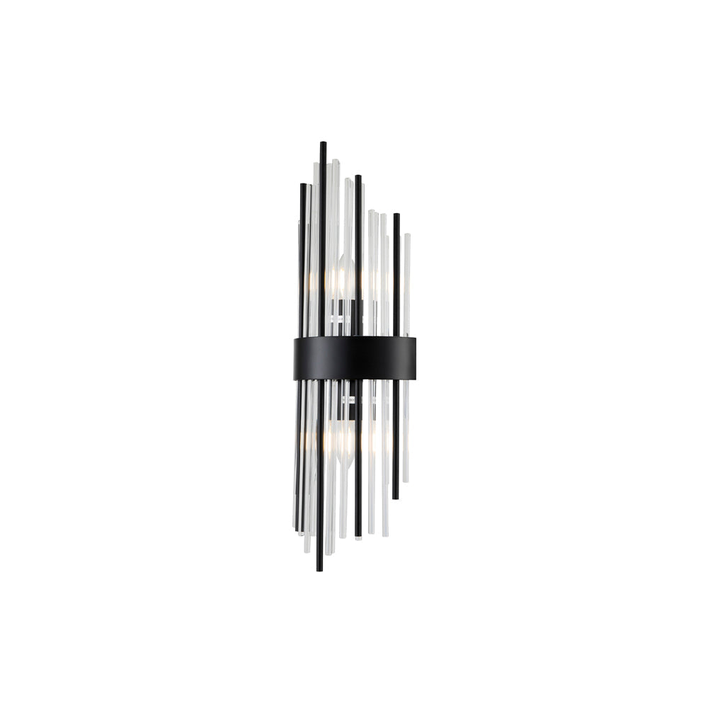 Clarins Wall Lamp - Matt Black & Clear