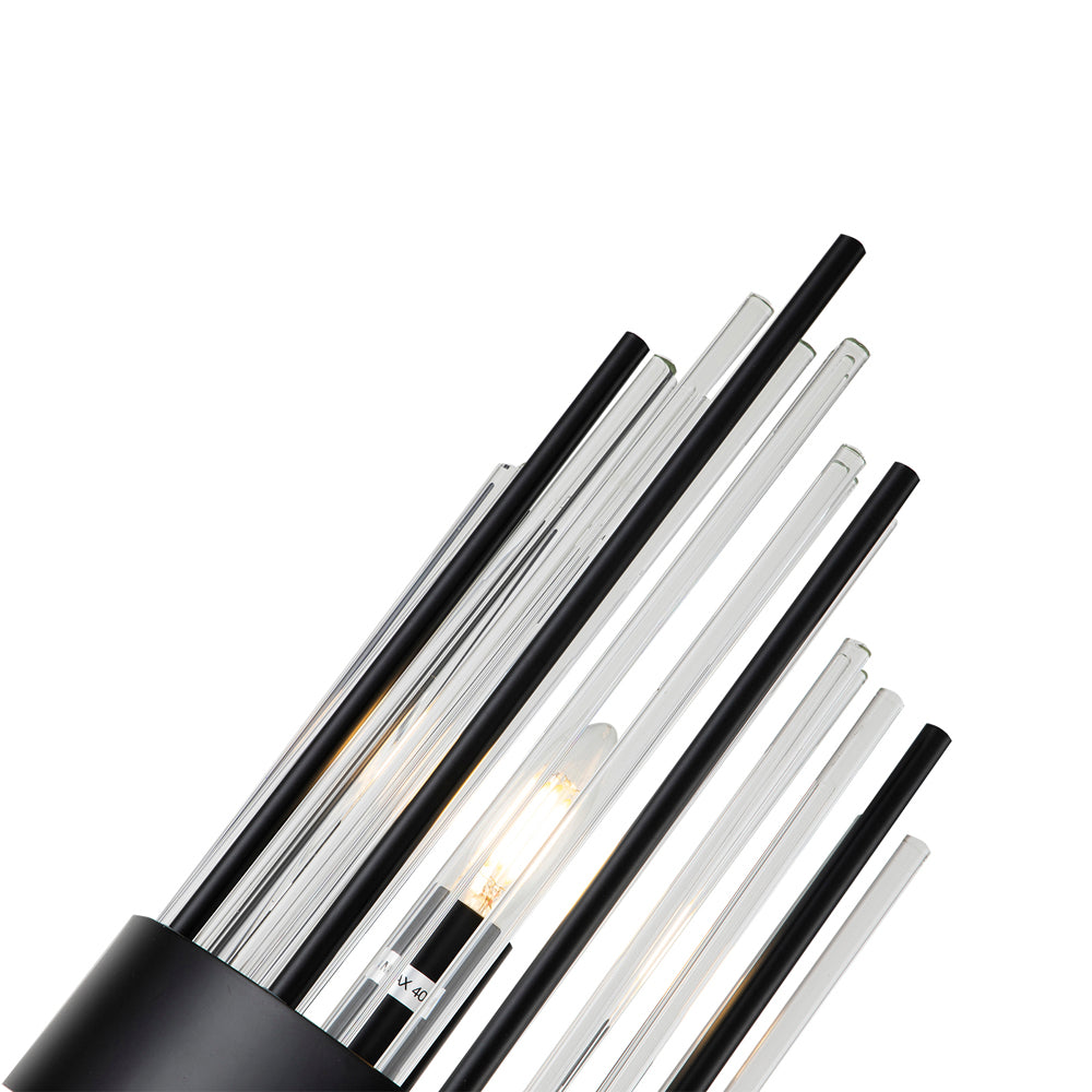 Clarins Wall Lamp - Matt Black & Clear