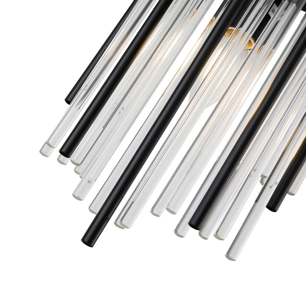 Clarins Wall Lamp - Matt Black & Clear