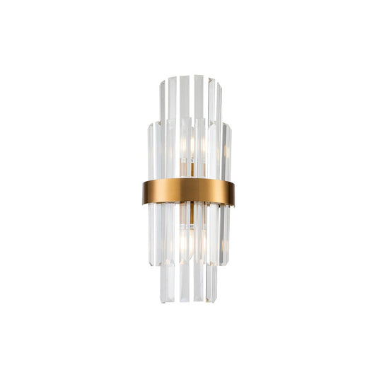 Regency Wall Lamp - Brass & Clear