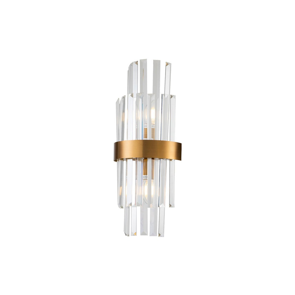 Regency Wall Lamp - Brass & Clear