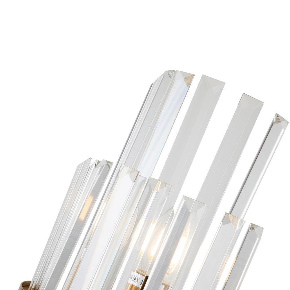 Regency Wall Lamp - Brass & Clear