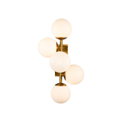 Vanessa Wall Lamp - Brass & Opal Glass