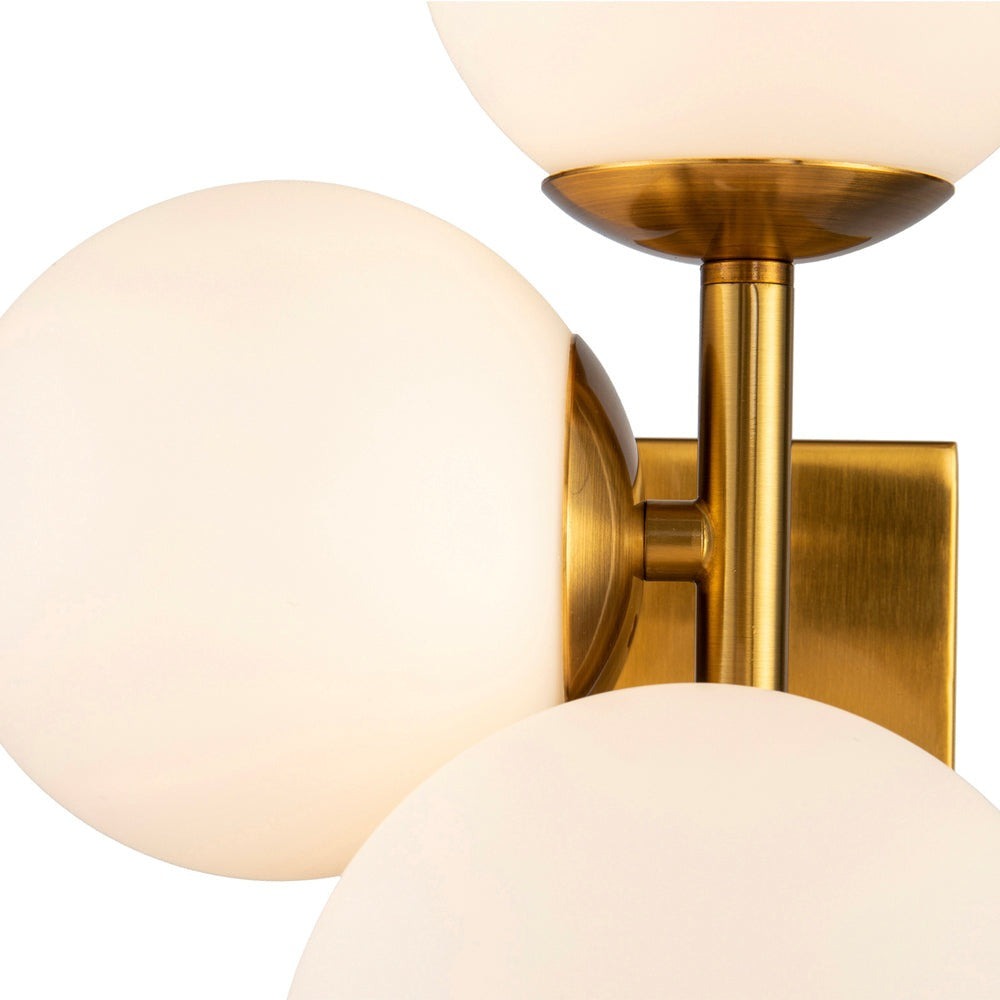 Vanessa Wall Lamp - Brass & Opal Glass