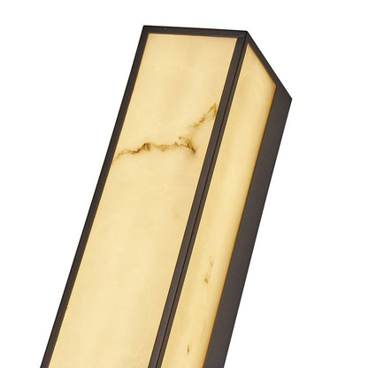 Stripe Wall Lamp - Matte Black & Alabaster Effect