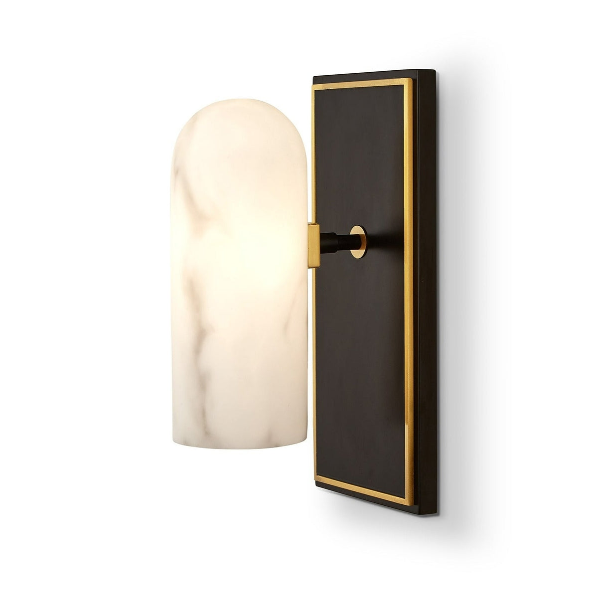 Amatti Wall Light - Black & Alabaster Effect