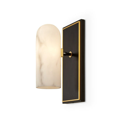 Amatti Wall Light - Black & Alabaster Effect