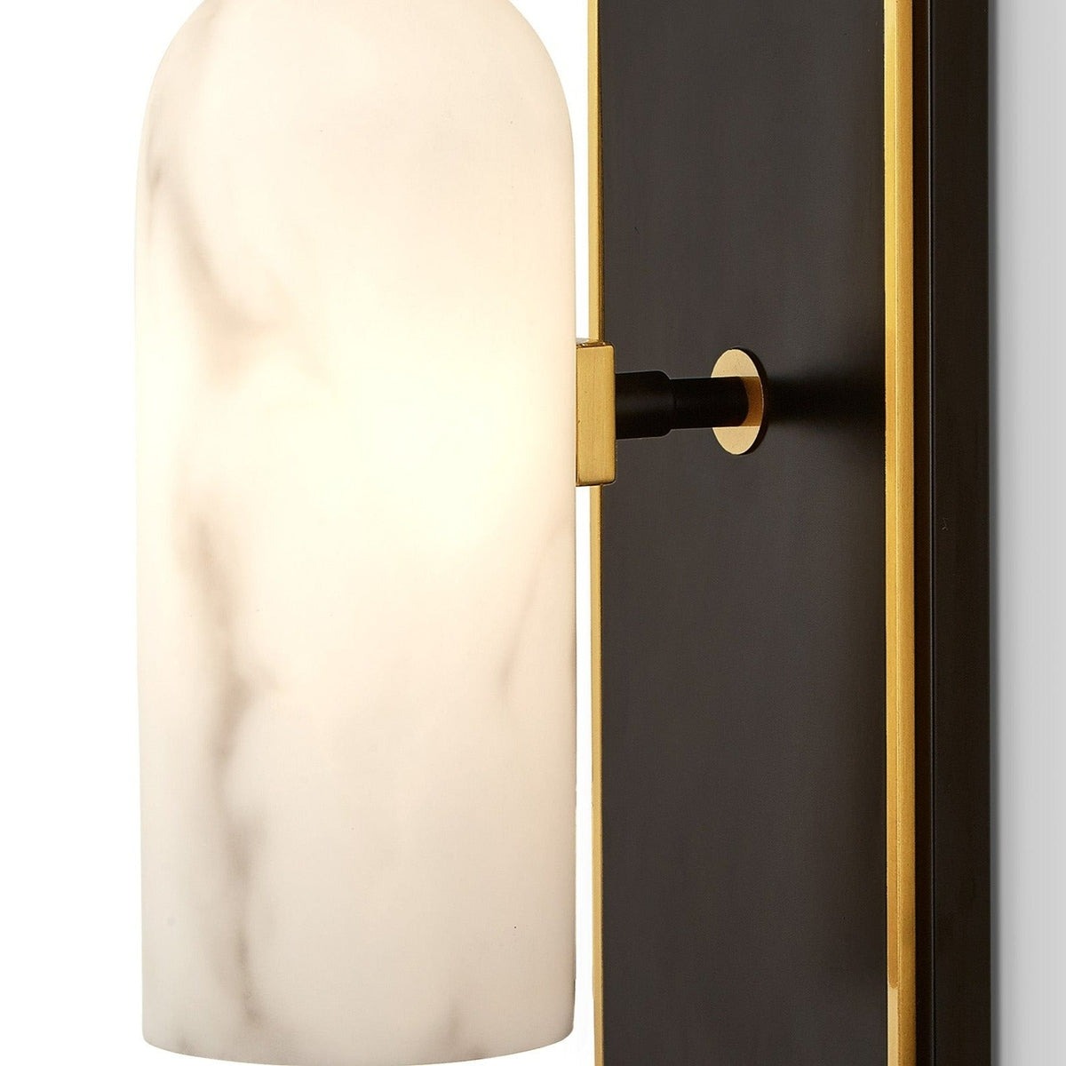 Amatti Wall Light - Black & Alabaster Effect