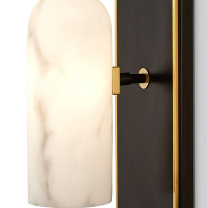 Amatti Wall Light - Black & Alabaster Effect
