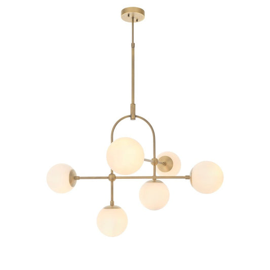 Bella 6 Light Pendant Light - Gold