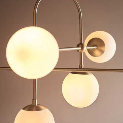 Bella 6 Light Pendant Light - Gold