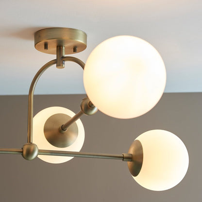 Bella 4 Light Ceiling Light - Gold