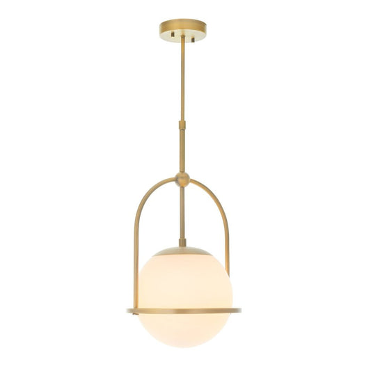 Bella 1 Light Pendant Light - Gold