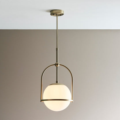 Bella 1 Light Pendant Light - Gold
