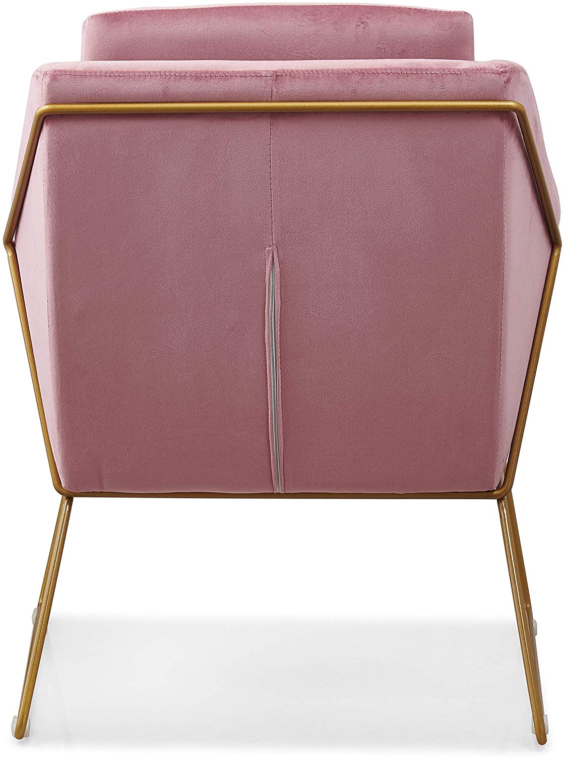 Hedy Accent Chair in Pink Velvet