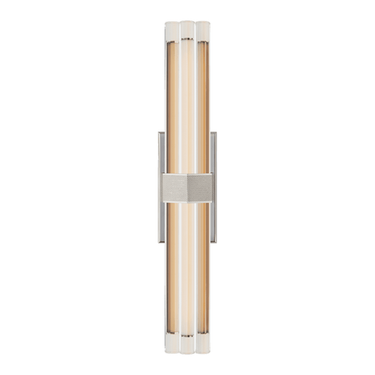 Fascio 24" Sconce - Polished Nickel with Crystal