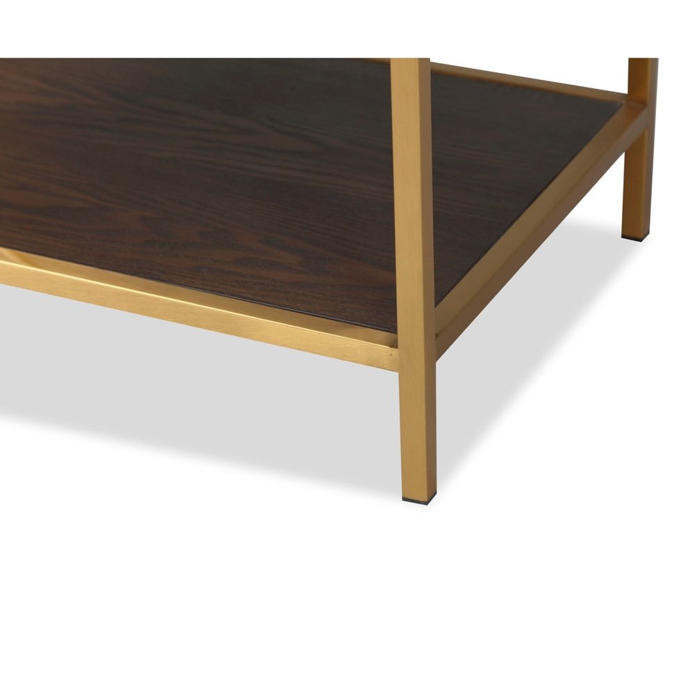 Levi Bedside Table - Dark Brown