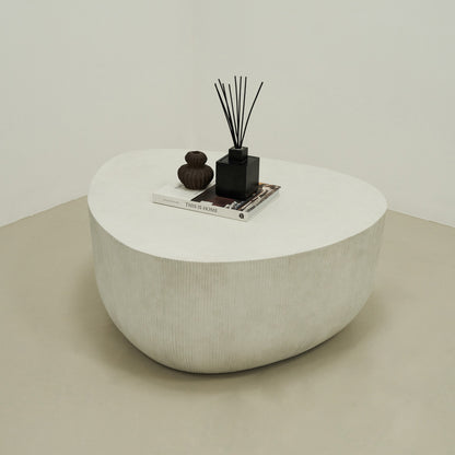 Leonardo - Minimal Concrete Irregular Shaped Coffee Table Large