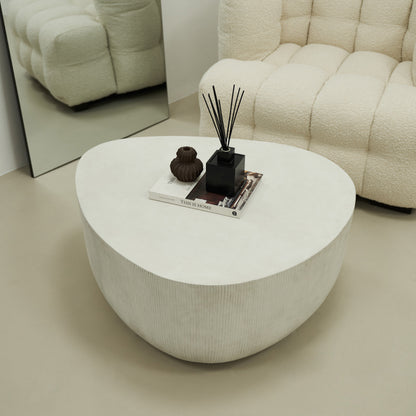 Leonardo - Minimal Concrete Irregular Shaped Coffee Table Large