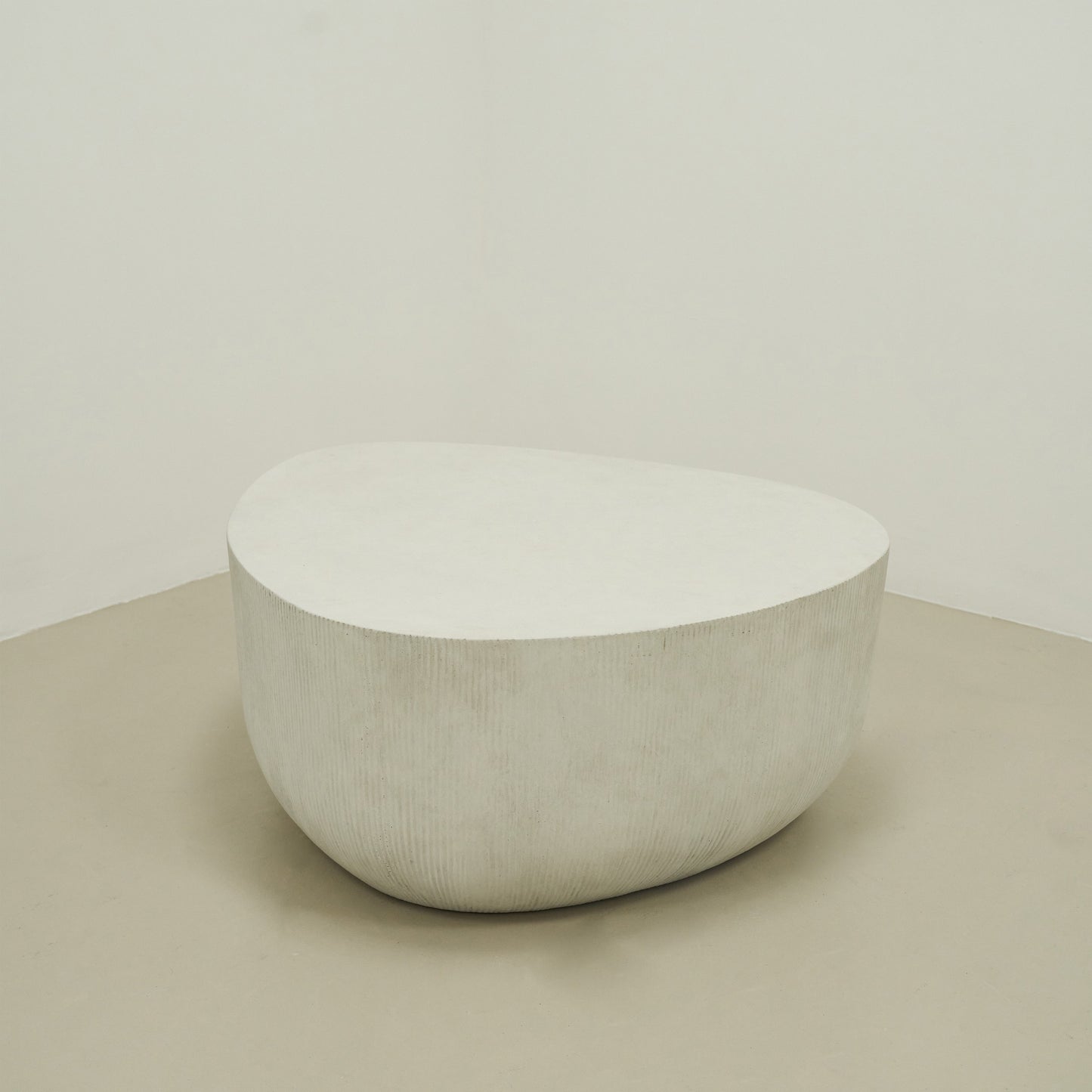 Leonardo - Minimal Concrete Irregular Shaped Coffee Table Large