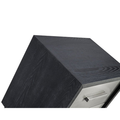 Camden Bedside Table - Brushed Stainless Steel