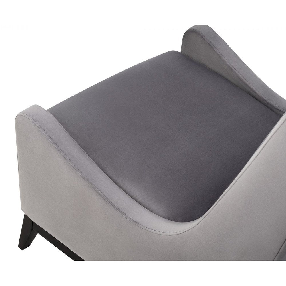 Lima Occasional Chair- Night Grey Velvet