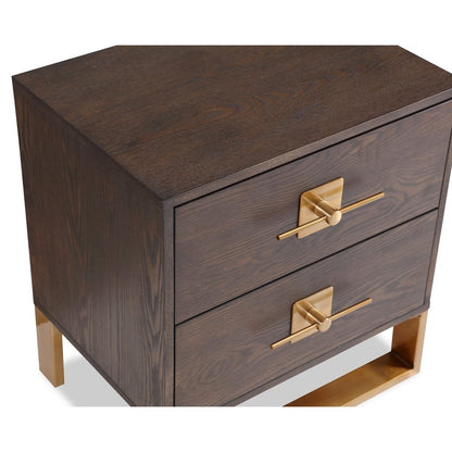 Ophir 2 Drawer Bedside Table