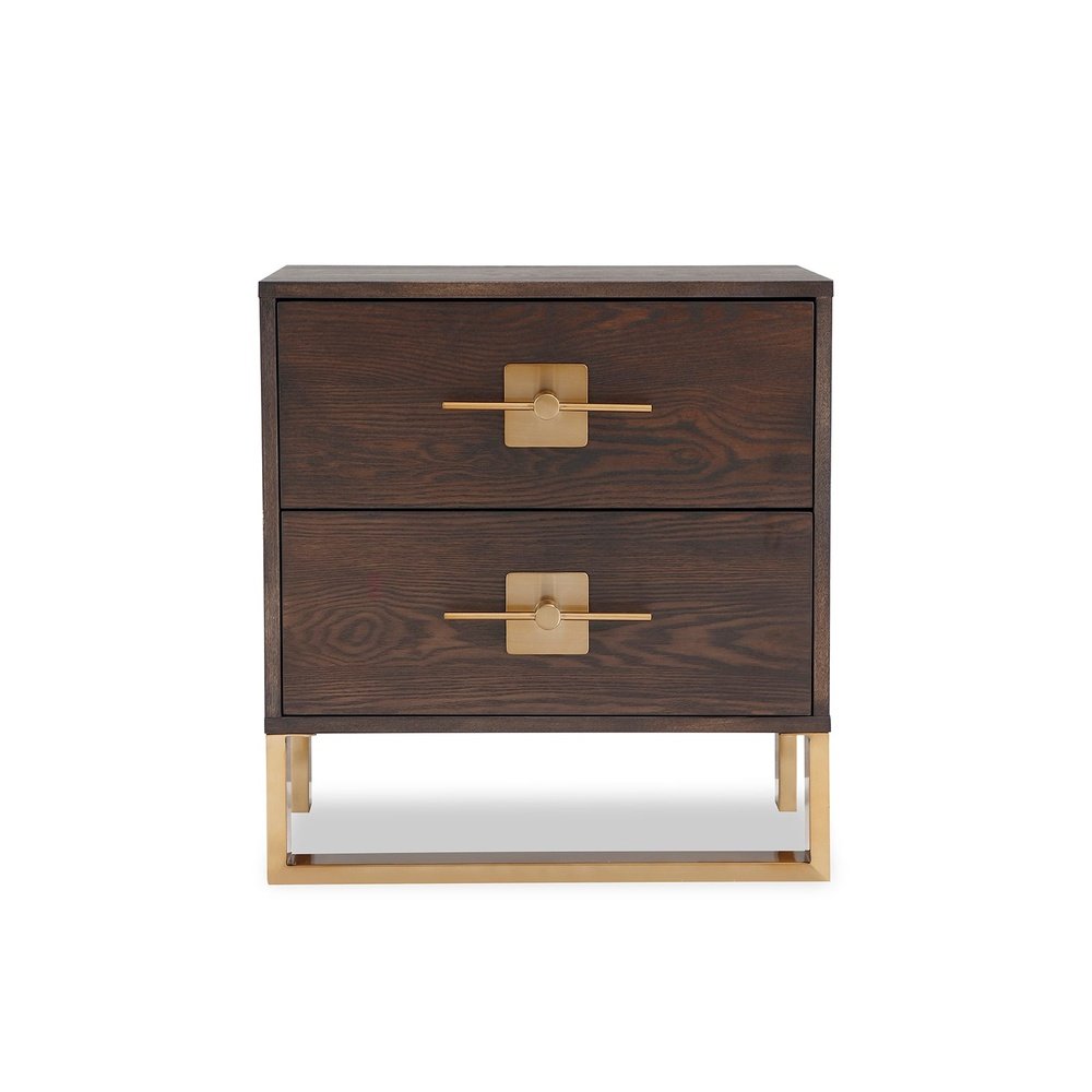 Ophir 2 Drawer Bedside Table