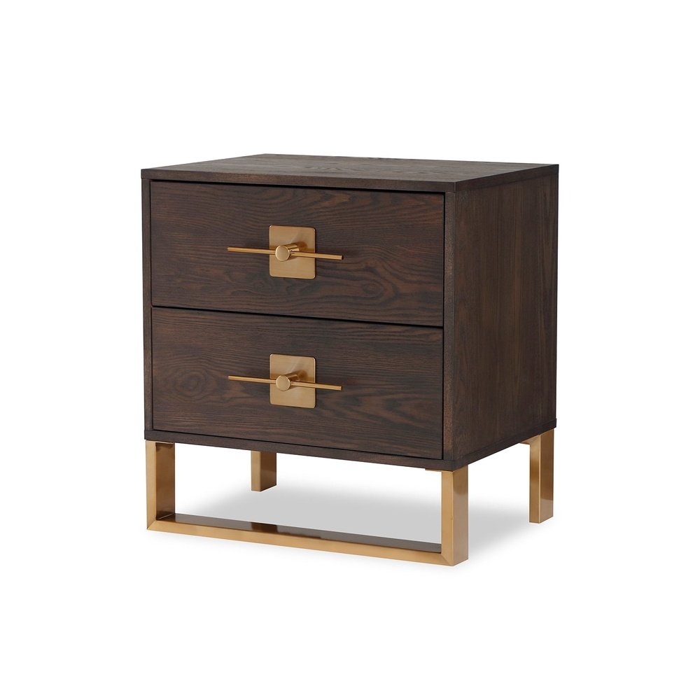 Ophir 2 Drawer Bedside Table