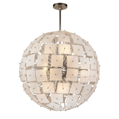 Rialto Pendant Lamp - Frosted Glass & Nickel