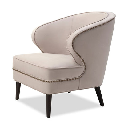 Lindsay Occasional Chair - Limestone Velvet