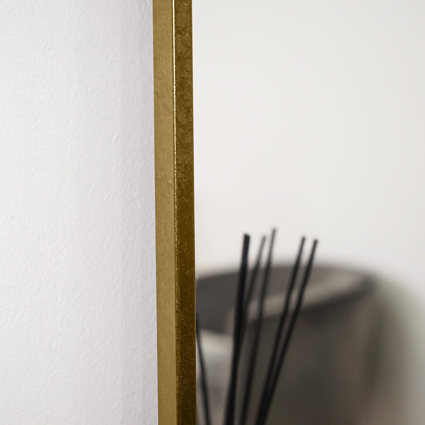 Liberty - Gold Arched Metal Overmantle Mirror 120cm x 90cm