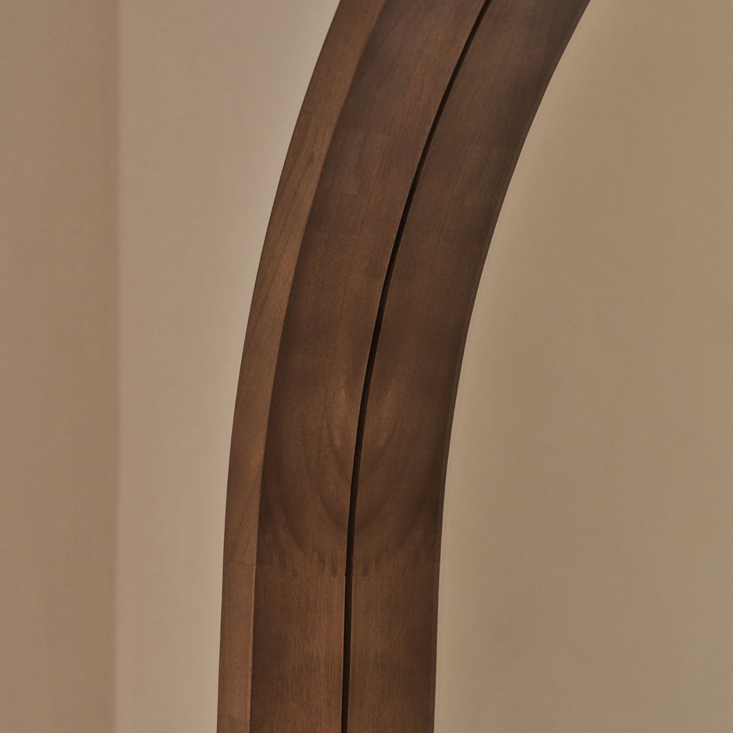 Lilia - Full Length Warm Wood Arched Wooden Mirror 170cm x 80cm