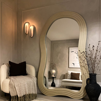 Luciana - Full Length Irregular Concrete Extra Large Mirror 200cm x 115cm