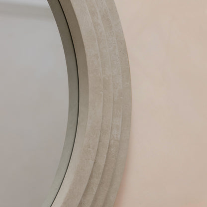Luciana - Round Concrete Wall Mirror 110cm x 110cm