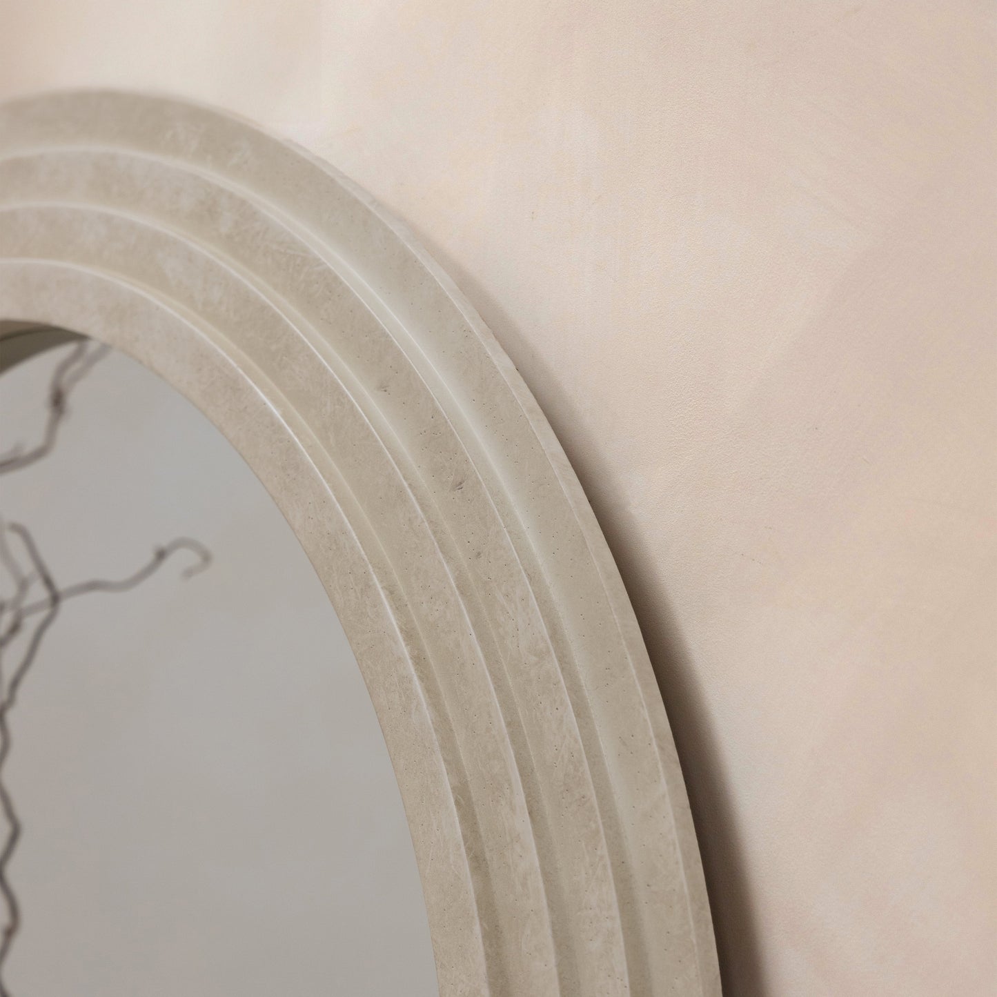 Luciana - Round Concrete Wall Mirror 110cm x 110cm