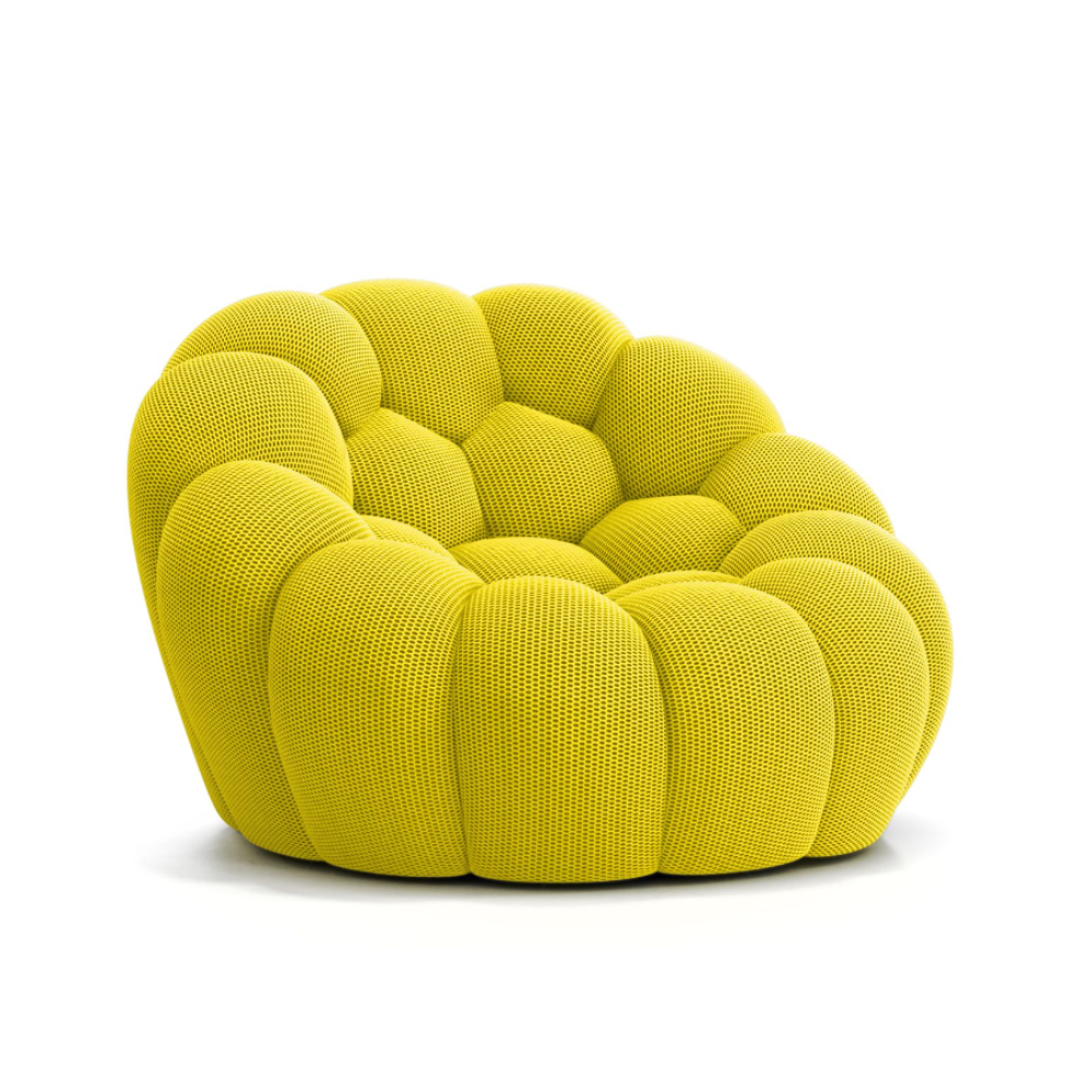 Lumo Mini: Compressed Yellow Bubble Chair | High-Quality