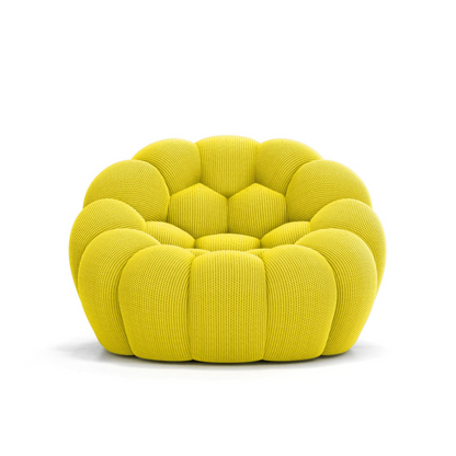 Lumo Mini: Compressed Yellow Bubble Chair | High-Quality