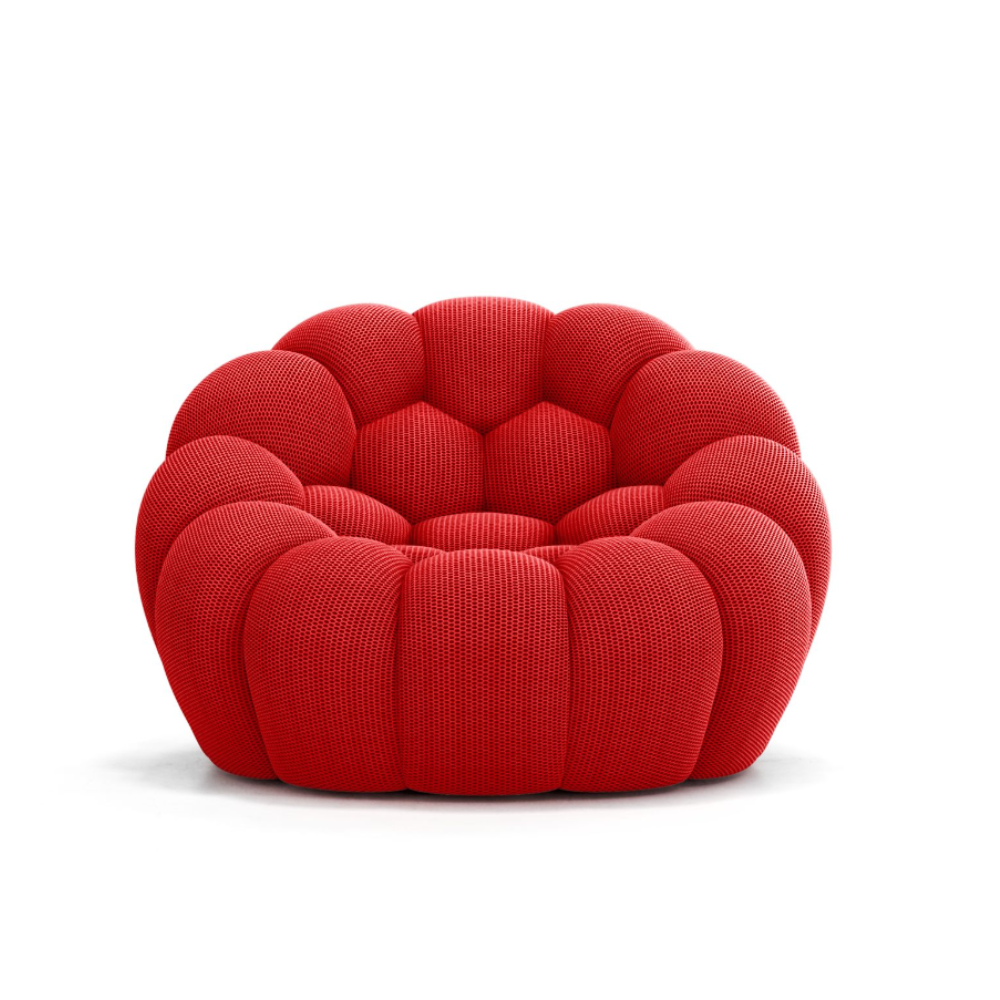 Lumo Mini: Compressed Red Bubble Chair | High-Quality Design