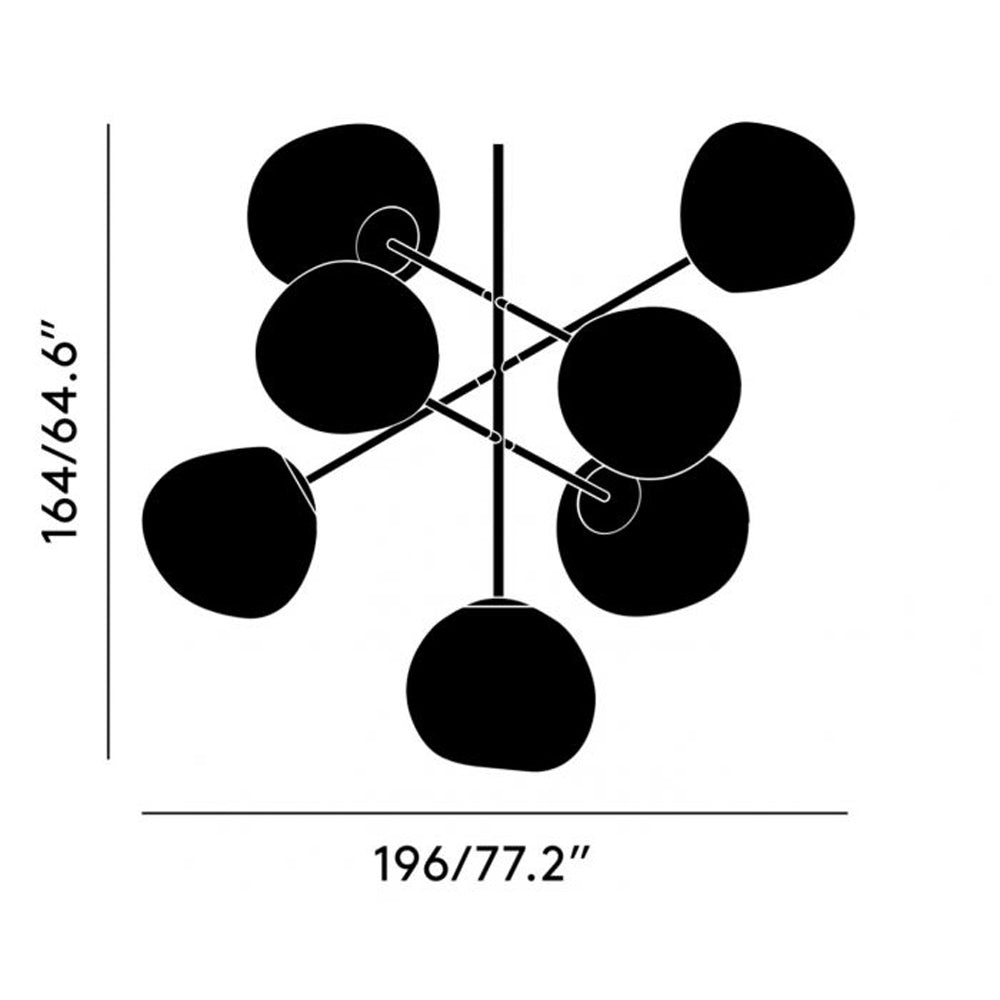 Melt Chandelier - Gold