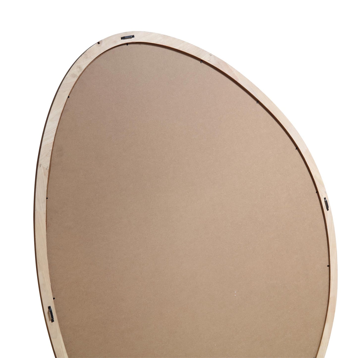 Edo Irregular Pebble Large Wooden Mirror 160 x 120 cm, Walnut