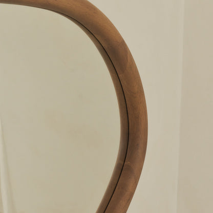 Aaliyah - Warm Wood Irregular Wall Mirror 150cm x 75cm