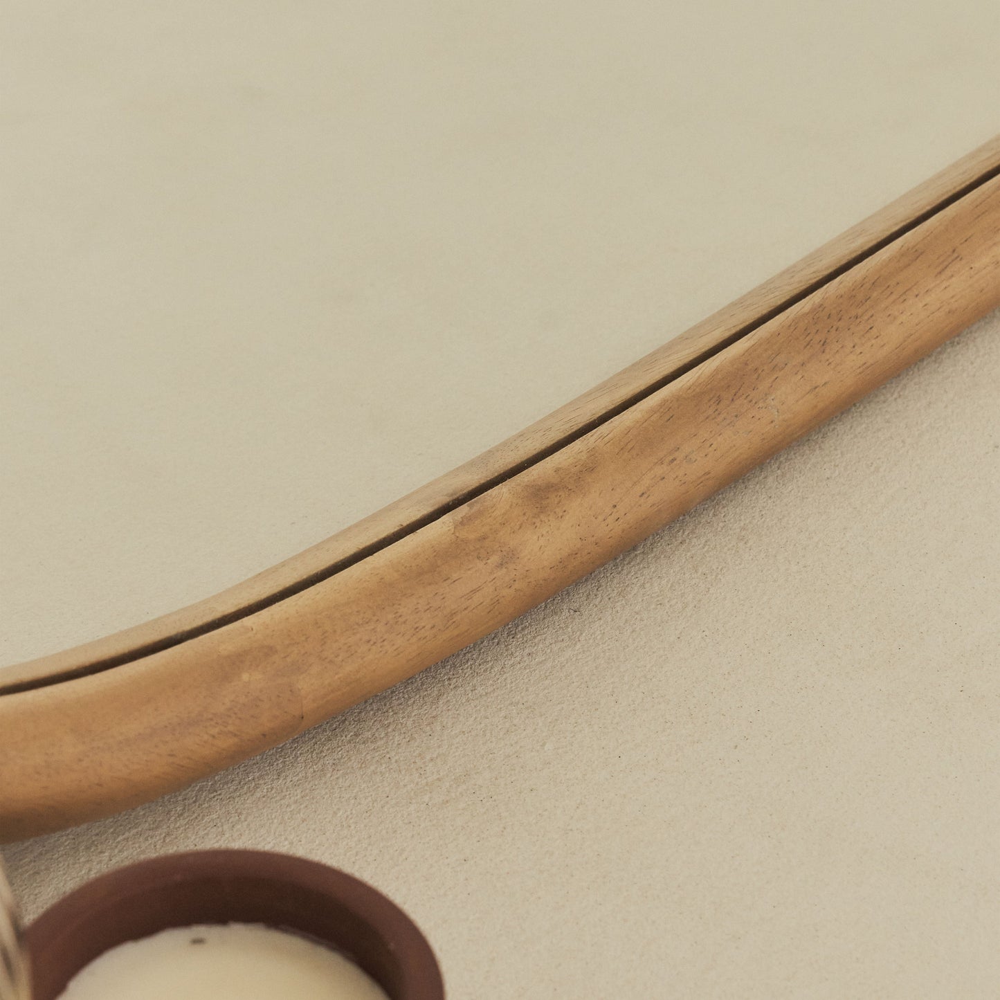 Aaliyah - Warm Wood Irregular Wall Mirror 110cm x 80cm