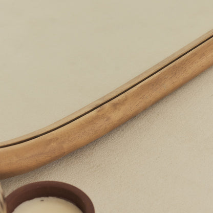 Aaliyah - Warm Wood Irregular Wall Mirror 110cm x 80cm