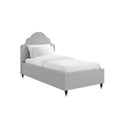Luis Single Bed - Light Grey